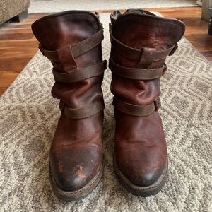 FREEBIRD APEX COGNAC 7 BOOTS RARE FIND